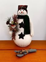 Décoration de Noël - Bonhomme de neige 32 cm