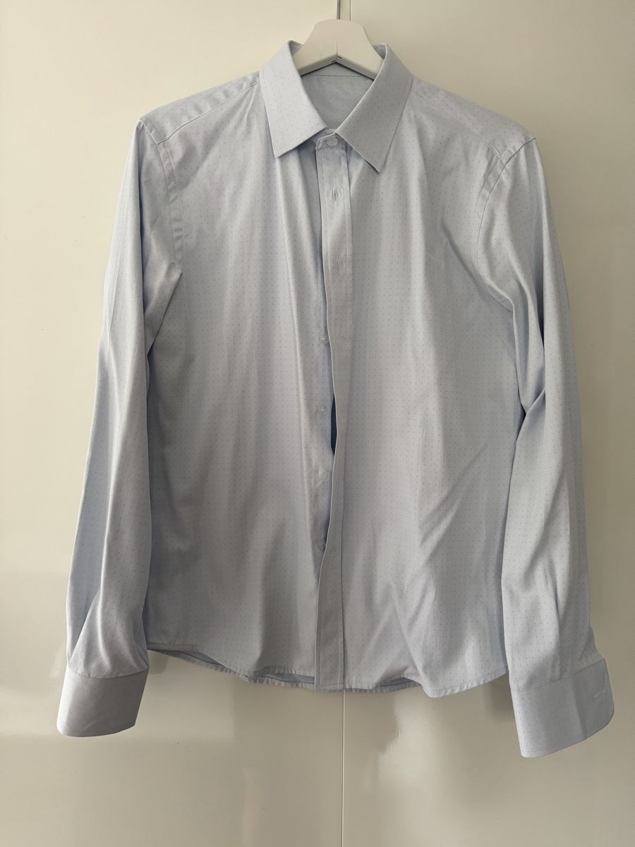 Camicie: Light Blue Dotted Men's Shirt – Nuovo (secondo la descrizione) da Uster venduto da Monika_OB 1