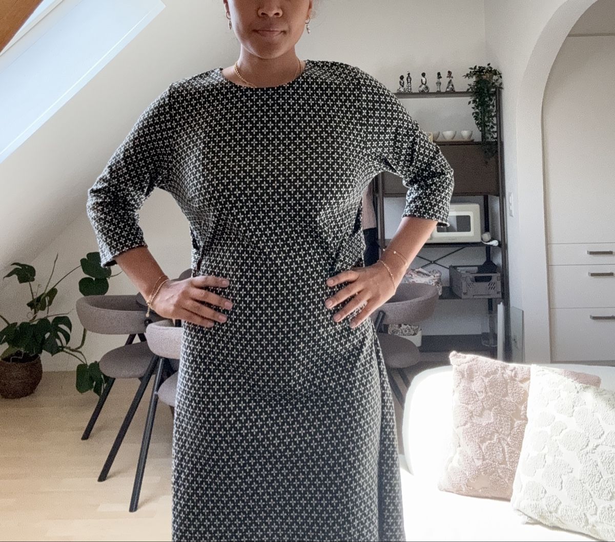 La Redoute Kleider: Kleid schwarz-weiss gemustert 3/4 Arm – Neu (gemäss Beschreibung) aus Winterthur von Flomiverse 2