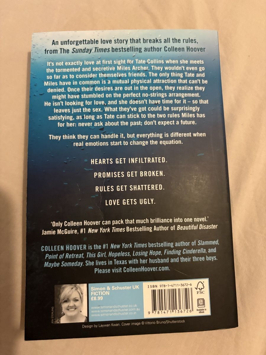 Libri: Book Ugly Love by Colleen Hoover  – Nuovo (secondo la descrizione) da Penthalaz venduto da _Meg_ 1