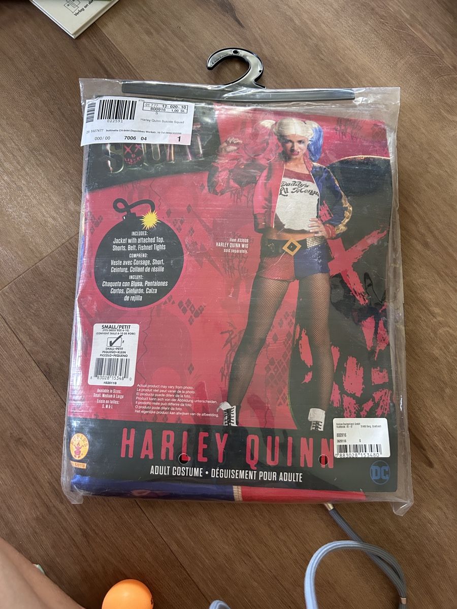 Costumi: Kostüm Neu verpackt Harley Quinn – Nuovo e nell'imballaggio originale da Laupen BE venduto da erii.blabla