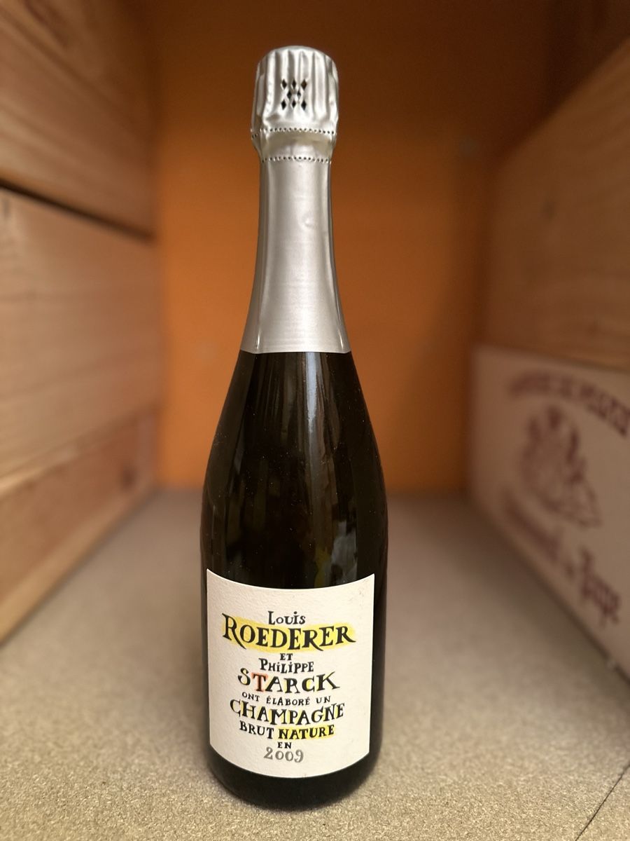 Louis Roederer Vino: Louis Roederer Brut Nature Philippe Starck 2009 – Nuovo e nell'imballaggio originale da Elsau venduto da sch_6mcn