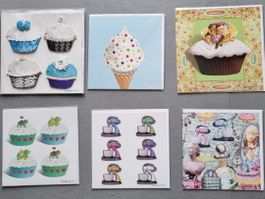 LOT 9 cartes PATISSERIE NEW GRUSSKARTEN greeting card