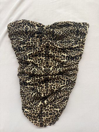 Haut bustier imprimé léopard taille S