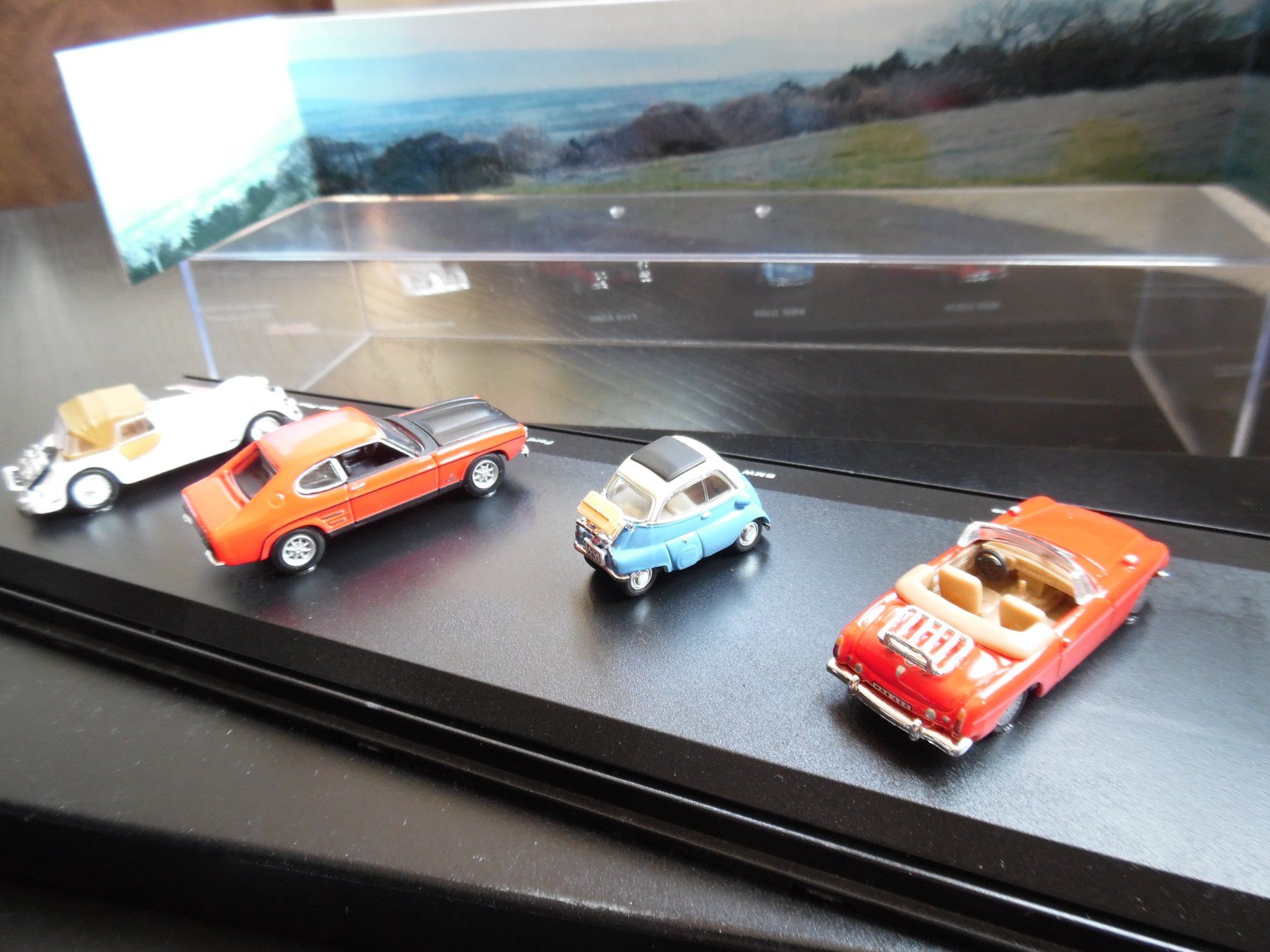 Schuco Voitures modèles: Schuco  Oldimer 4er Set vers. Modelle in Vitrine – D'occasion à Steinach par suzzi11 4