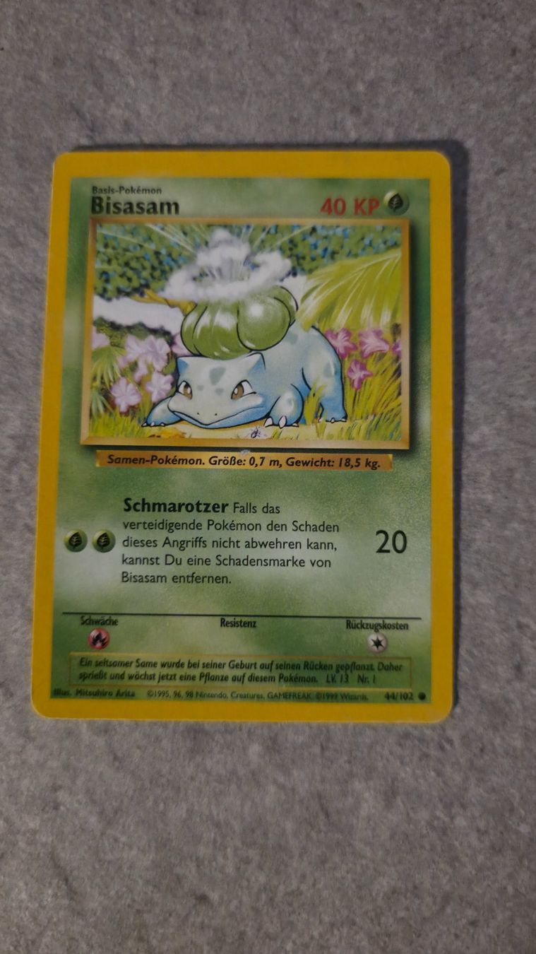 Pokémon Carte collezionabili: Pokemon Karte Bisaknosp & Bisasam (1999) – Usato da Rorschach venduto da Craint 2