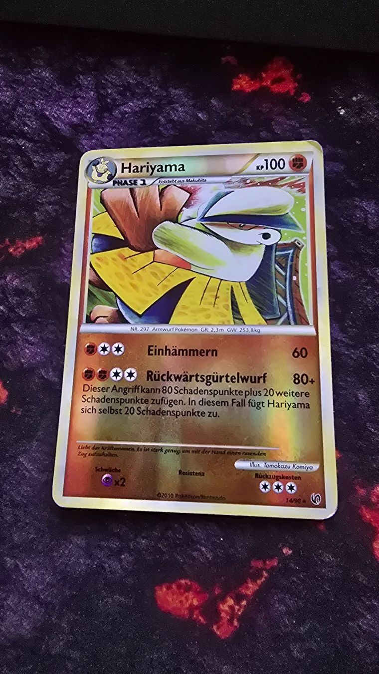 Pokémon Carte collezionabili: Hariyama Reverse Holo – Usato da Dietikon venduto da Jujuba
