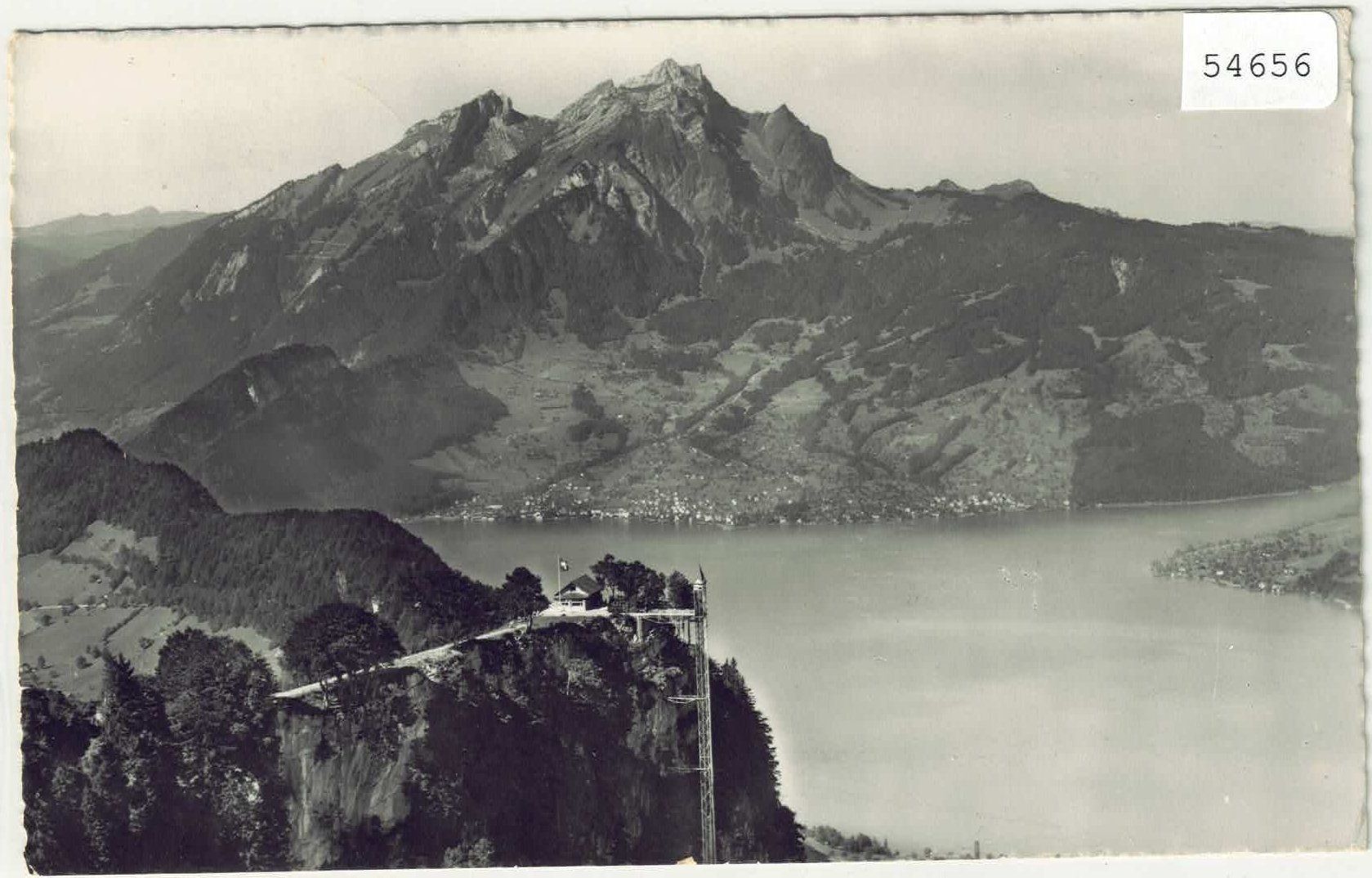 Cartoline postali: Bürgenstock - Aussichtspunkt Hammetschwand – Usato da Ettingen venduto da Kartenplanet