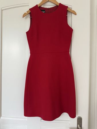 Boutique Moschino Wool Dress Red, size 38 IT, Excellent