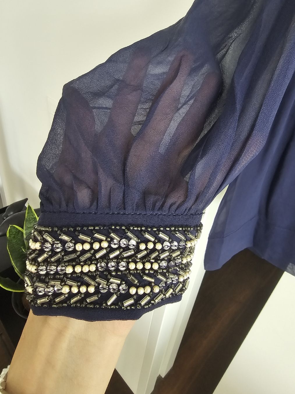 French Connection Vestiti: French Connection Kleid, Gr. 34, blau mit Schmucksteinen – Nuovo e nell'imballaggio originale da Aesch ZH venduto da _tigerlily_ 2