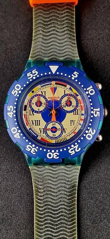 Orologi: Swatch Aqua Chrono Silver Moon SBK100 – Usato da Bassersdorf venduto da Zwoebschi 1
