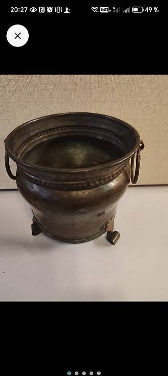 Pentole: Antiker Kupfertopf, Höhe 16cm, mit Füssen  – Usato da Wila venduto da neu_s8qs 3