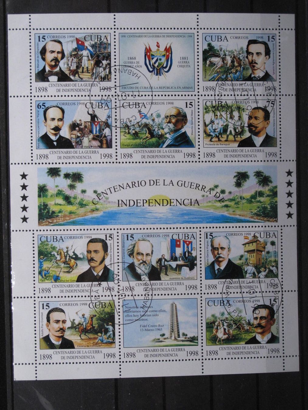 Tutti i francobolli: Cuba 1998 100 Jahre independence gest – Usato da Wil SG venduto da fva01
