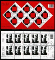 2008, 2 Kleinbogen Konkrete Kunst Nr.1294-1295 mit ET-ʘ