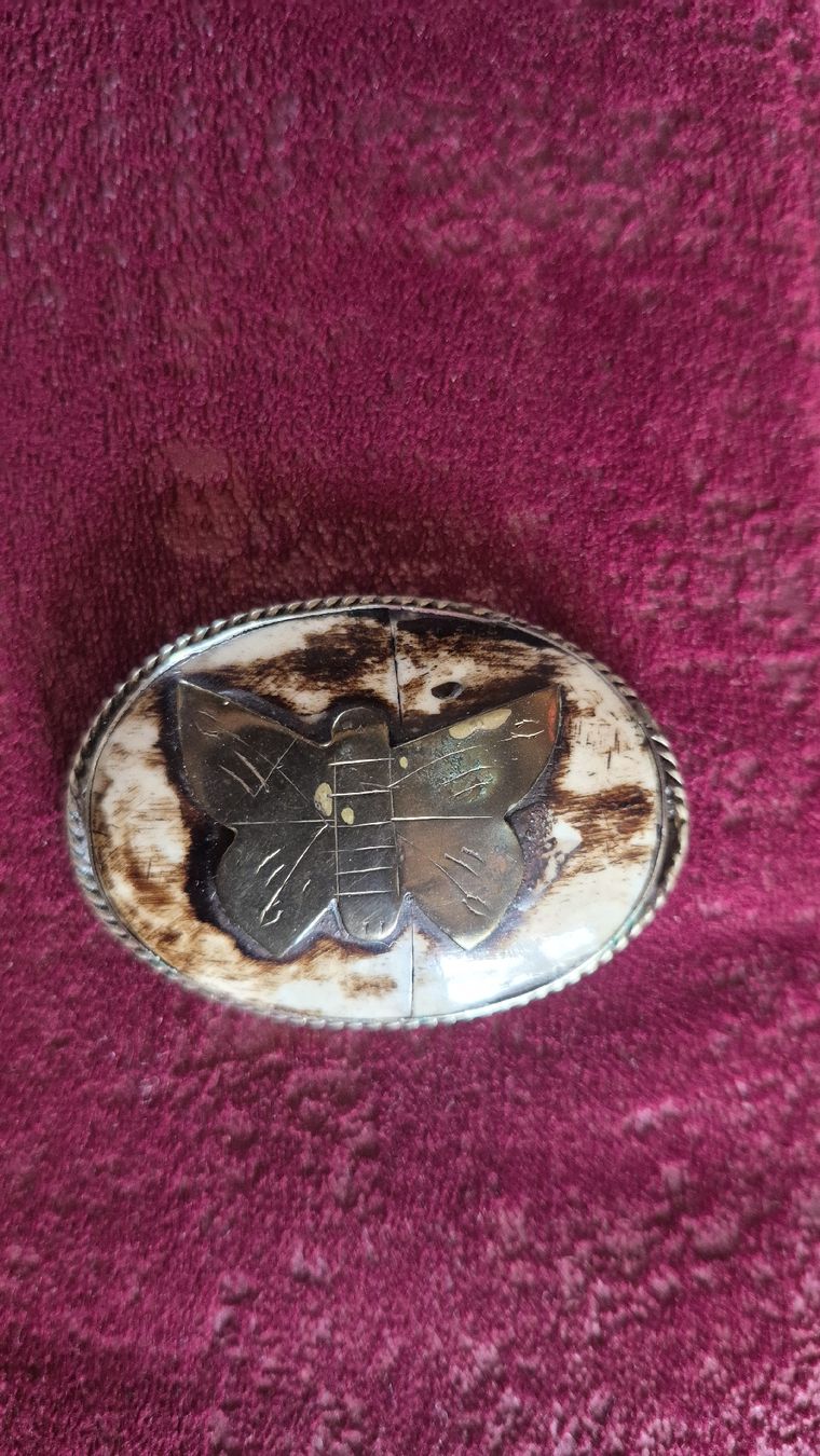 Anhänger: Pendentif en Corne et laiton – Gebraucht aus jussy von Mapetitebroc