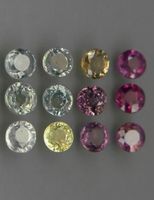 Saphir Rund Fancy LOT 4.0ct
