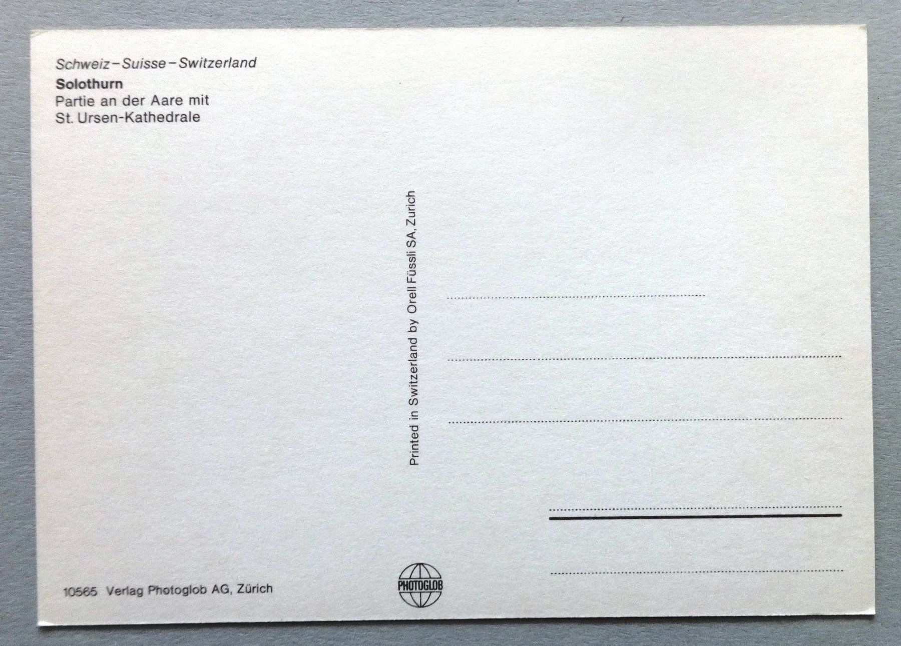 Cartes postales: Solothurn, St. Ursen-Kathedrale – D'occasion à Fétigny par Billy2miny 1
