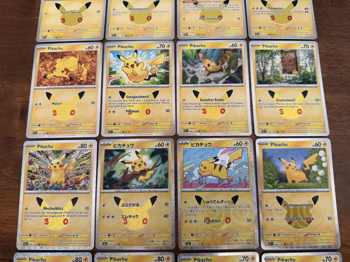 Pokémon Carte collezionabili: Pokemon 30 Jahre Pikachu Set – Usato da Au SG venduto da Bego1 2