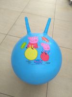Hüpfball Peppa Pig blau mit Griffen