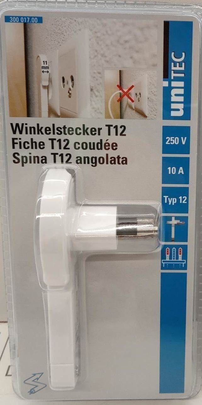 Spine: Winkelstecker | T12 | NEU! – Nuovo e nell'imballaggio originale da Schongau venduto da lanobe 1