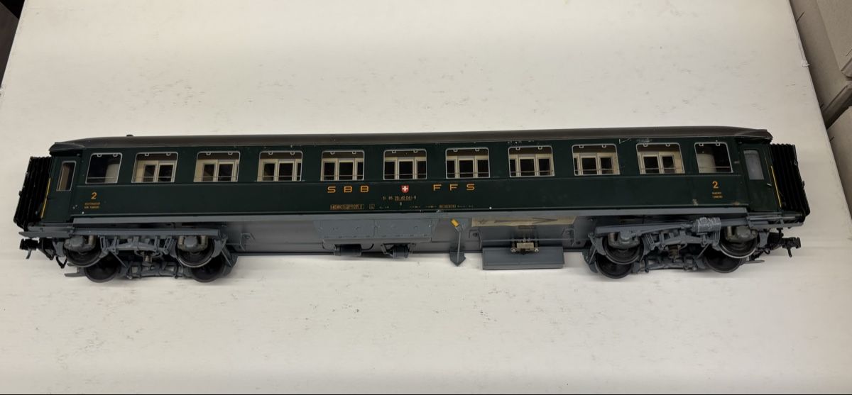 Metropolitan Modellini di ferrovie: Spur 0 Metrop SBB P-Wagen 2Kl. – Usato da St-Blaise venduto da Rjc 1
