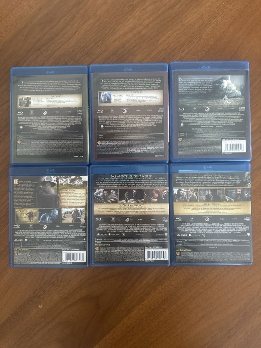 Tous les DVDs: Herr der Ringe & Hobbit - Blu-ray-Sammlung – D'occasion à Bern par Sunne2003 1