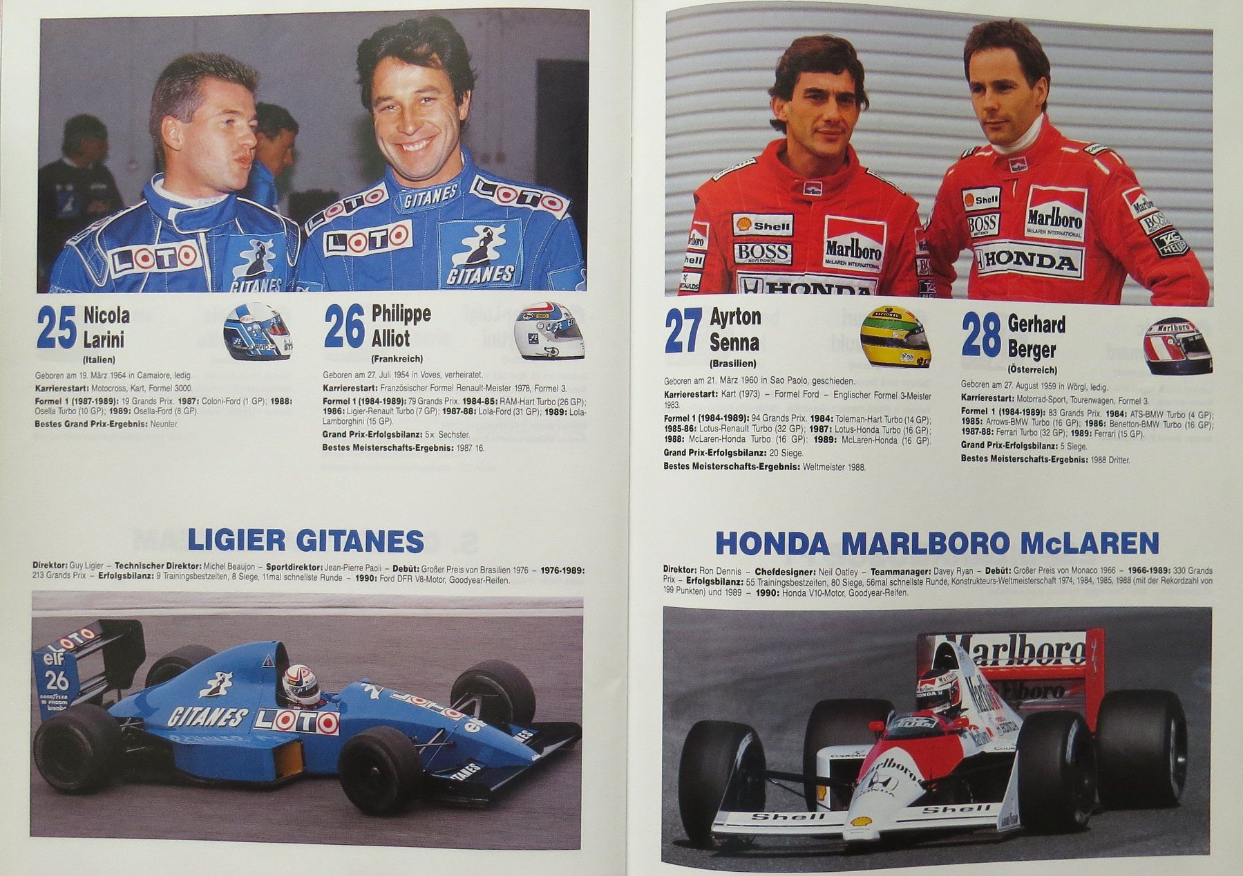 Documenti: Programm Formel 1 in Hockenheim von 1990 – Usato da Ettingen venduto da campione_1 1