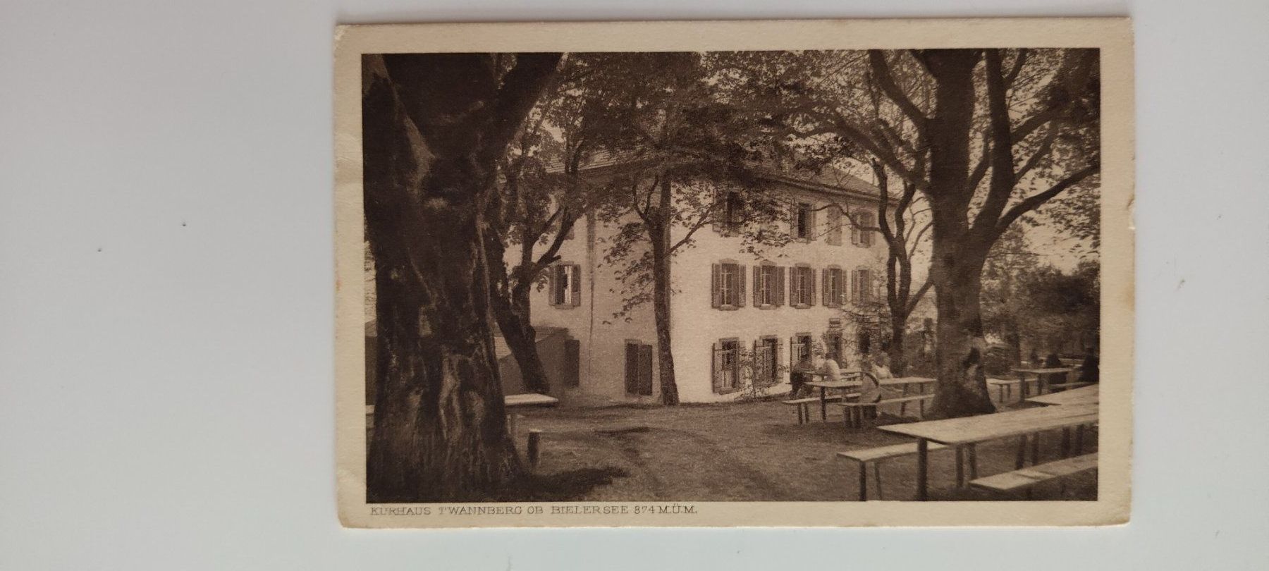 Cartoline postali: Kurhaus, Twannberg ob Bielersee dat. 1921 – Usato da Ohmstal venduto da Lebensfreude05