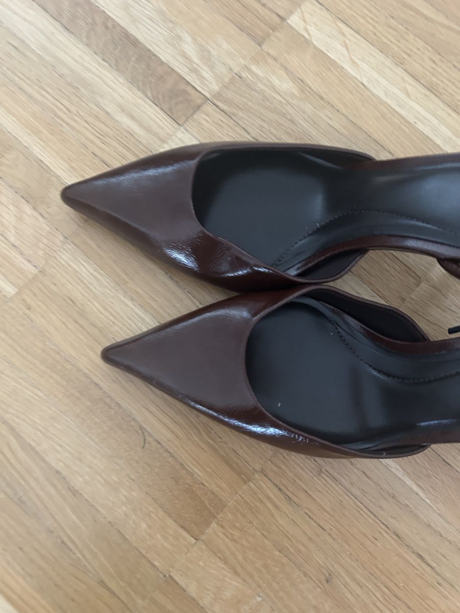 Zara Damenschuhe: Zara Slingback Pumps neu 37 rotbraun – Neu und originalverpackt aus St. Gallen von oli_ryy9 5