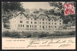 AK Le Locle, Asile des Billodes, 1911