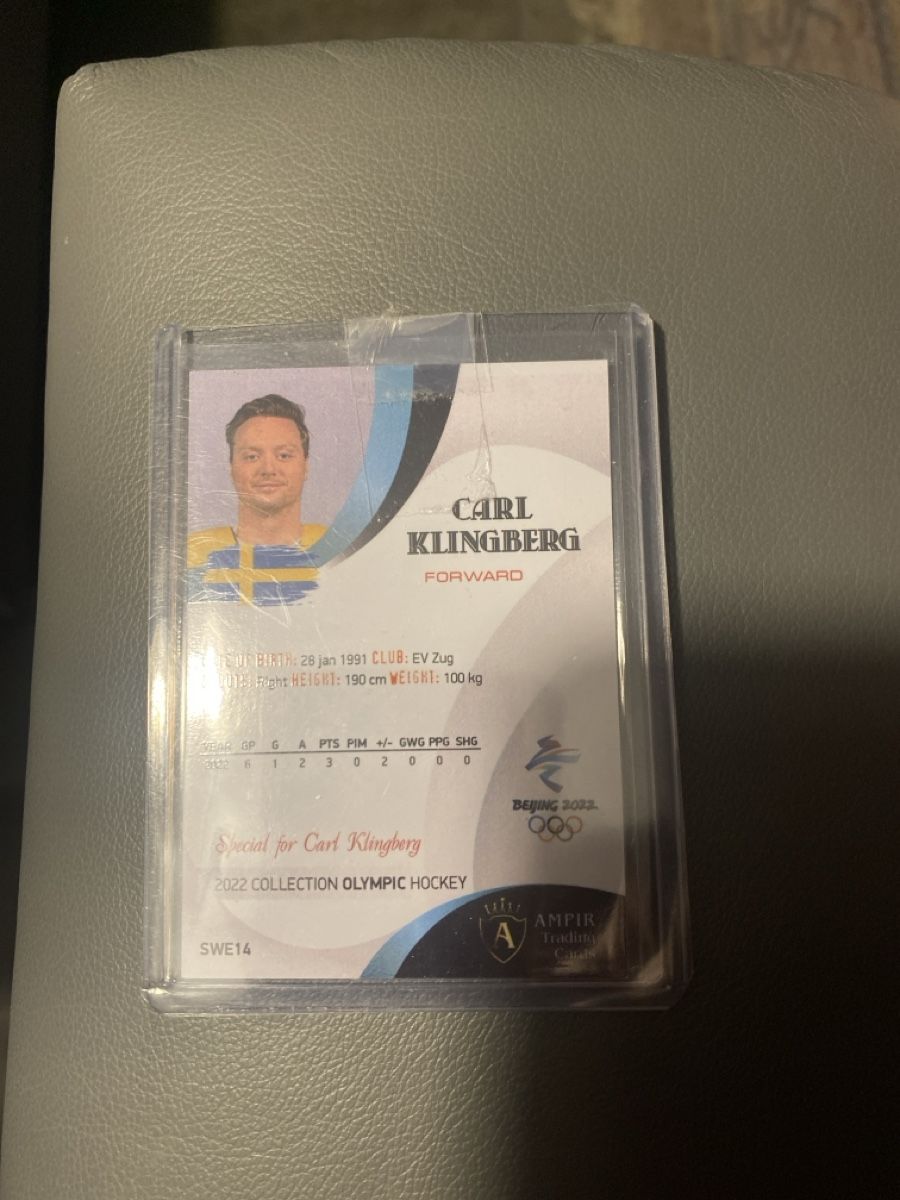Carte collezionabili: Carl Klinberg EV ZUG JO 2022 – Usato da La Chaux-de-Fonds venduto da Berry_2325 1