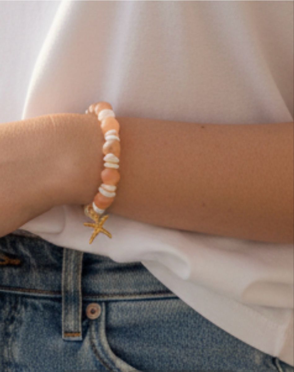 Bracciali & Braccialetti: Sonnenstein Stretch Armband mit Seestern Anhänger – Nuovo e nell'imballaggio originale da Kriens venduto da Hortensie6 3