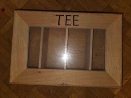 Teebeutelbehälter aus Holz