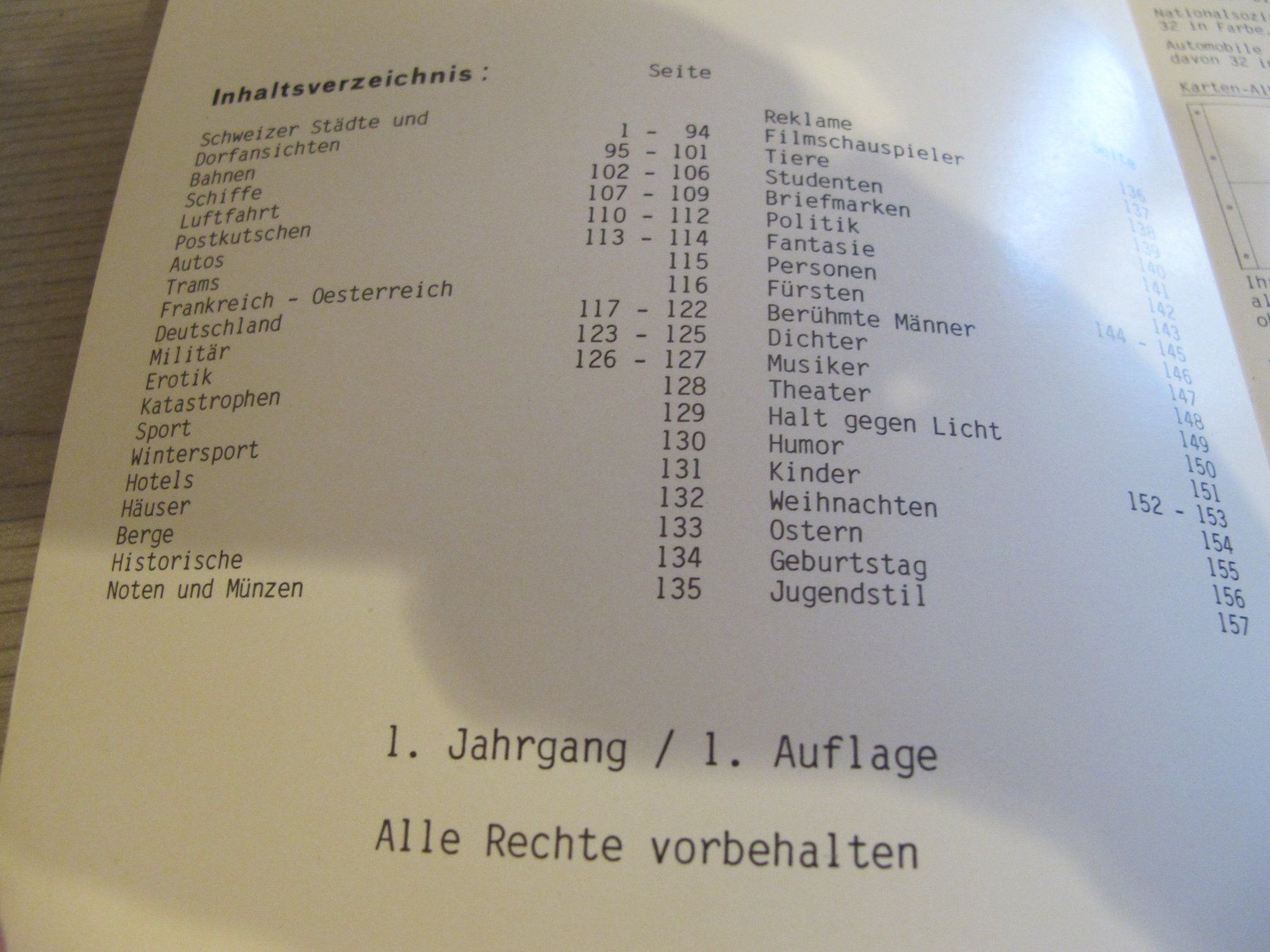 Libri: Ansichtskarten 1895 bis 1930 Katalog 1 Auflage 157 Seiten – Usato da Altnau venduto da LinaAuktion 5