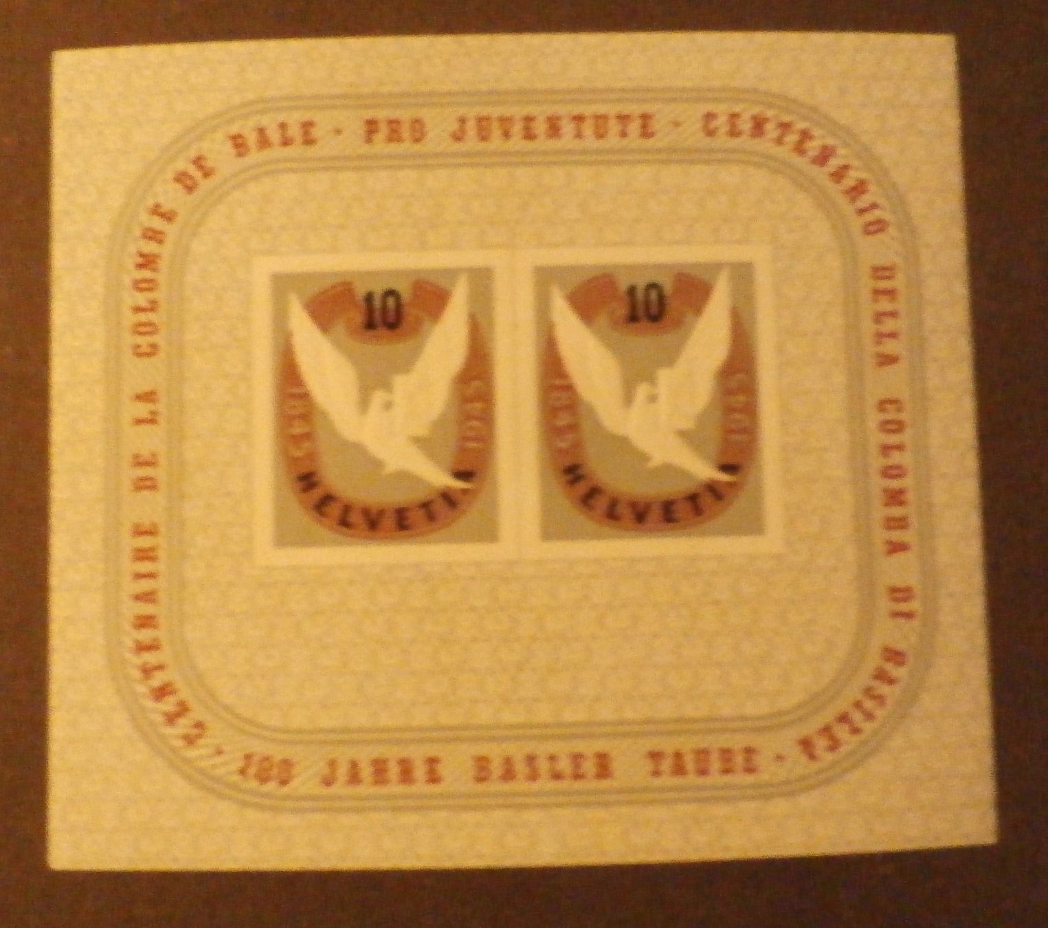 Tous les timbres: CH 1945 100 Jahre Basler Taube ** – Neuf (Voir description) à Kehrsatz par Bernherb2