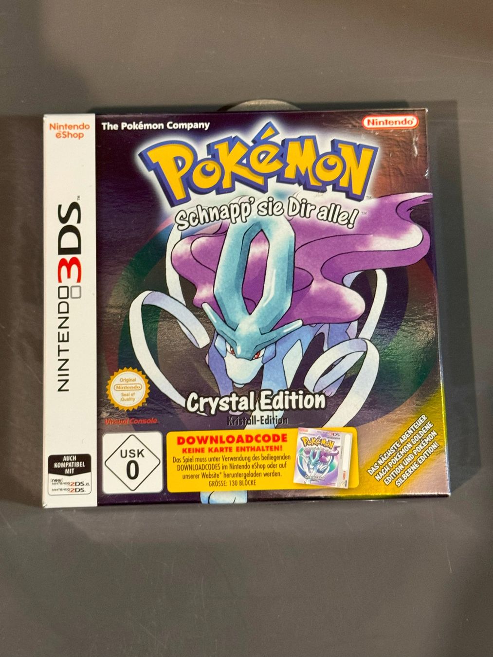Nintendo Giochi: Pokemon Crystal Kristall Edition 3DS mit DL Code, und Box – Usato da Wil SG venduto da NICK222