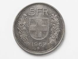 5 Francs Suisse 1967 B – pièce en argent
