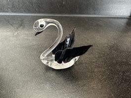Glas-Schwan Deko Figur, wunderschön!