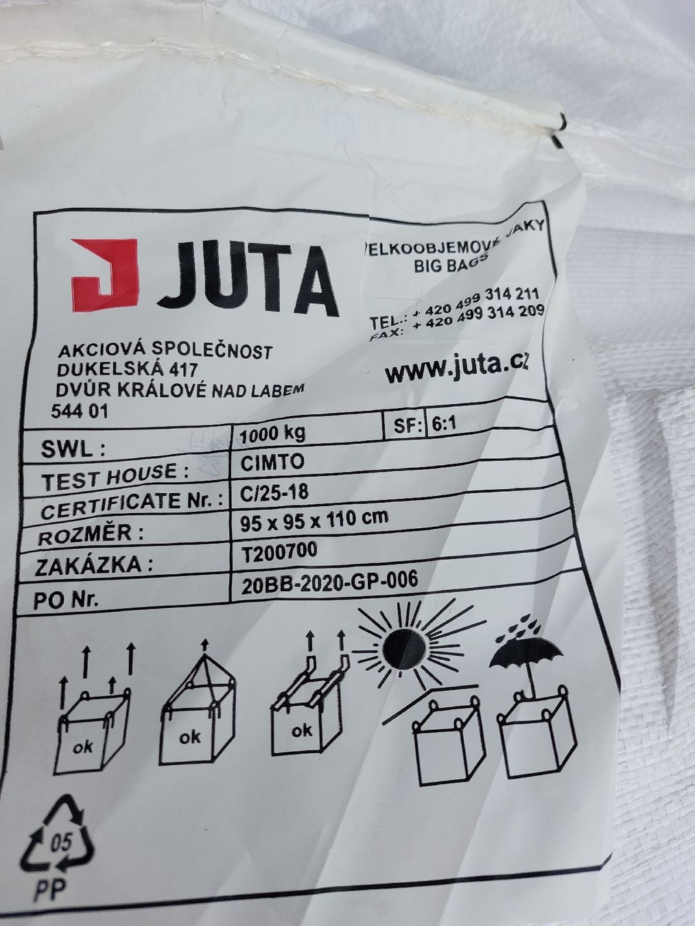 Contenitori & Simili: Bigbag Sack Juta 95x95x110 – Usato da Gunzwil venduto da Jounima 2