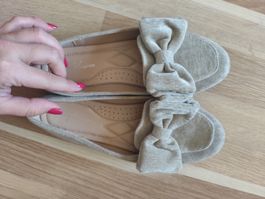 Sergio Todzi Loafers beige mit Schleife Grösse 38 neu