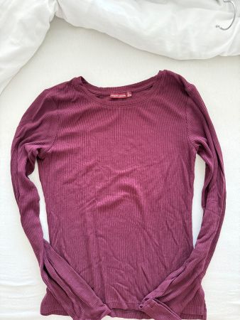 Damen Langarmshirt Bershka Rippstrick Grösse S guter Zustand
