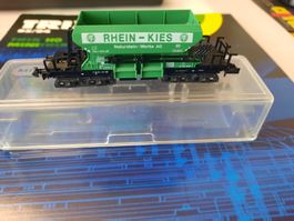 hübscher Minitrix Privatwagen "Rhein-Kies" 13569, Spur N
