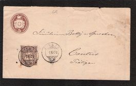 Tüblibrief , Zillis  GR  , 1.Xl.1879 , Kz. IV normal