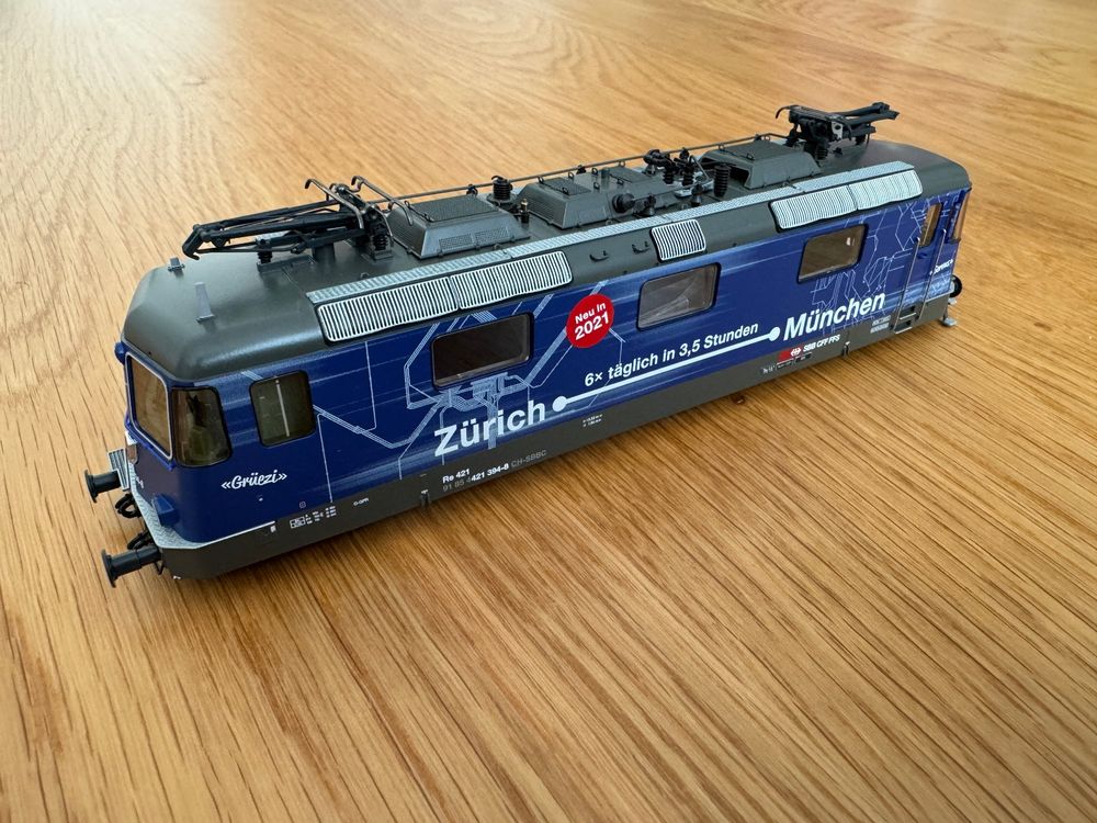 Roco 146099 SBB Re 421 394-8 Re 4/4 Gehäuse H0 Elok HUPAC DB (Gebraucht ...