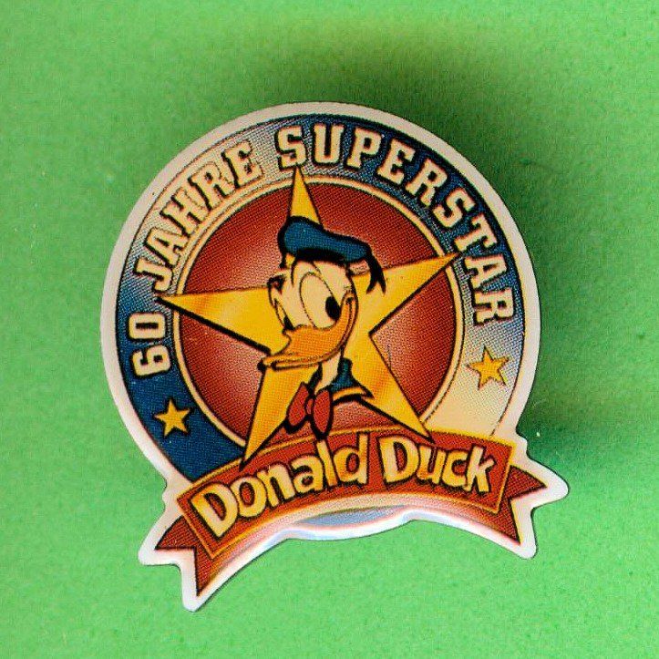 Disney Plaketten & Abzeichen: DISNEY  DONALD DUCK  60 Jahre – Gebraucht aus Winterthur von Sammleroase