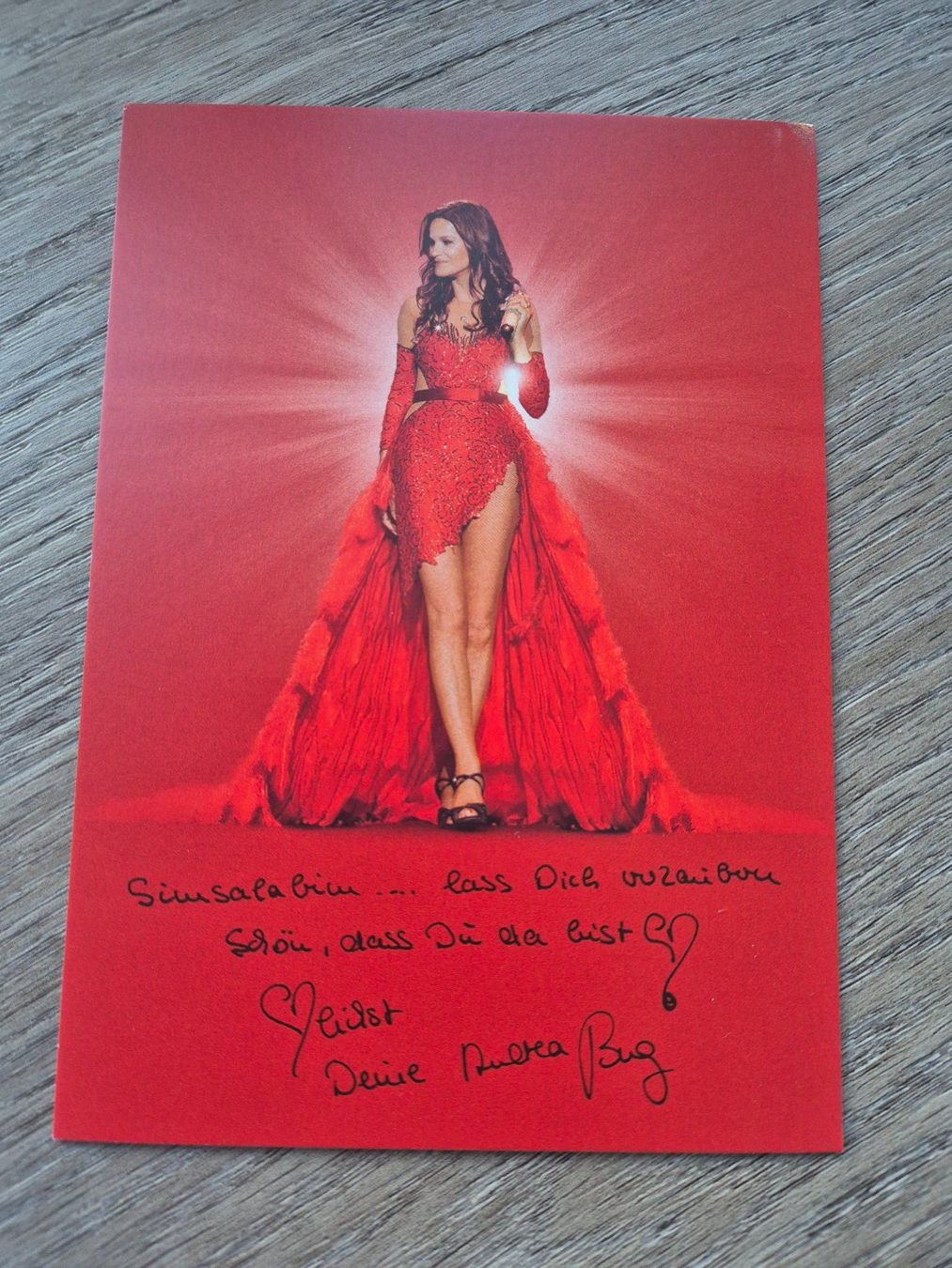 Autografi: Autogrammkarte Andrea Berg – Nuovo (secondo la descrizione) da Eglisau venduto da nicij79