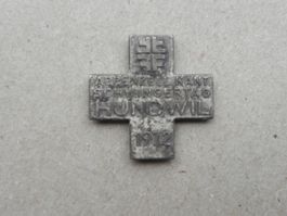 Abzeichen Brosche Kt. Schwingfest Schwingen Hundwil App.1972