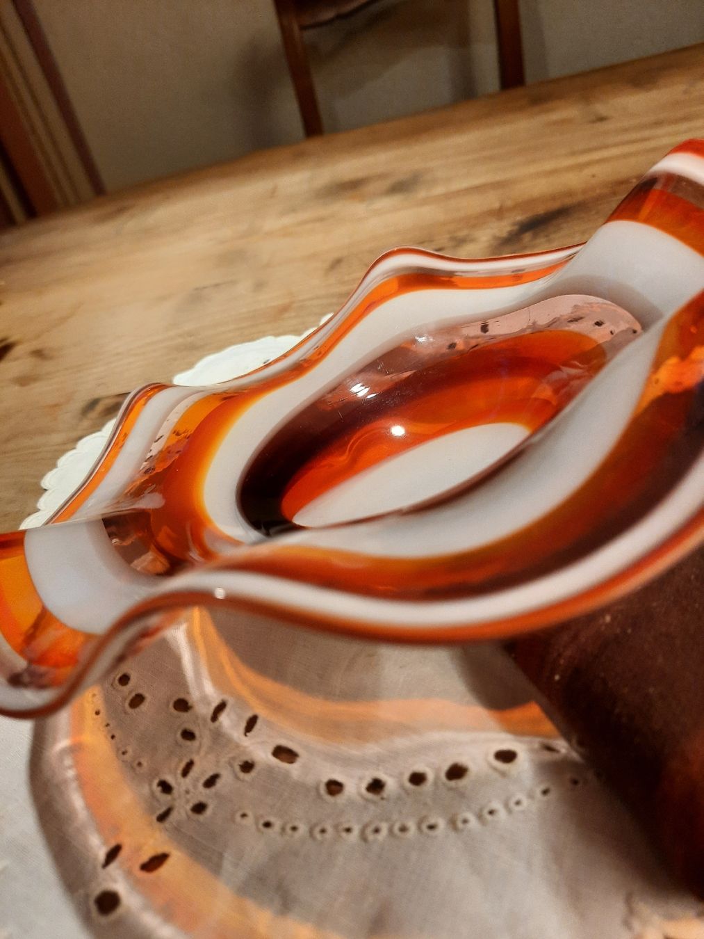 Murano Ciotole: wunderschöne, gewellte GLAS-SCHALE MURANO – Usato da Busswil BE venduto da balu37 5