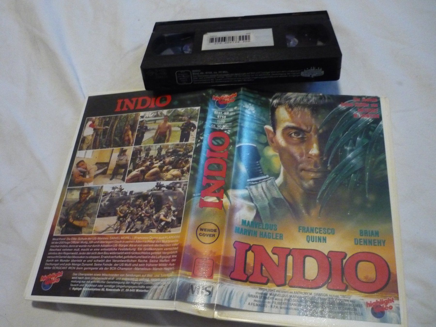 Tutti i VHS: VHS Videokassette - Indio - Action 80er – Usato da Beringen venduto da Flatretriever 1