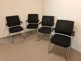 4x Sedus Freischwinger Stühle/ Stapelstuh Top Zustandl